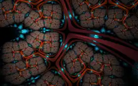 фрактал, панталла, латунь