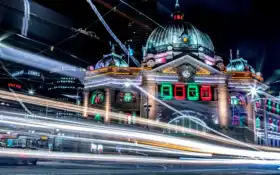 мелборн, город, нью-йорк