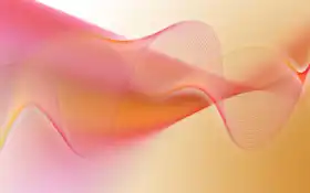 абстрактный фон с изогнутым дизайном в розовом и желтом