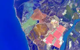 espacial, desde, tierra