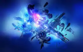 голубое, запятое