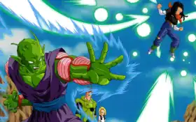 dragon ball gohan и gohan gohan летят по небу