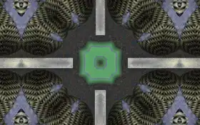 закрытие зеленого и черного узора с квадратом