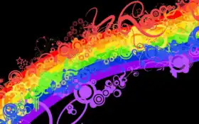 радуга, красные, линейные