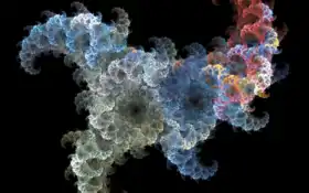 фрактальная, абстрактная, иллюстрация