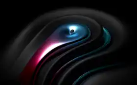 абстрактные, черные, вода