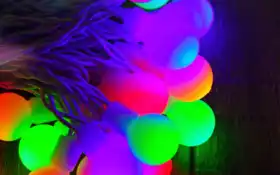 красочные, лампочки, цвет