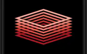 красный, симметрия, линия