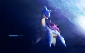 покемон, лапра, подводный