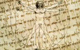 мужчина, леонардо, витрувианский