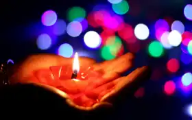 пламя, огонь, свеча