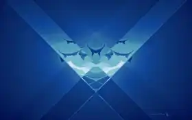 голубой, премиальный, геометрический