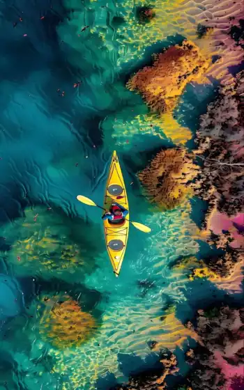 view, face, water, yellow, aerial, ski