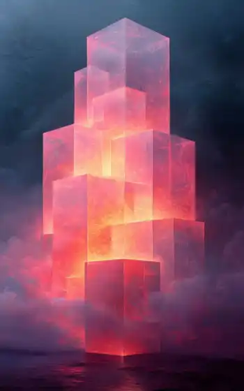 sky, digital, building, painting, there