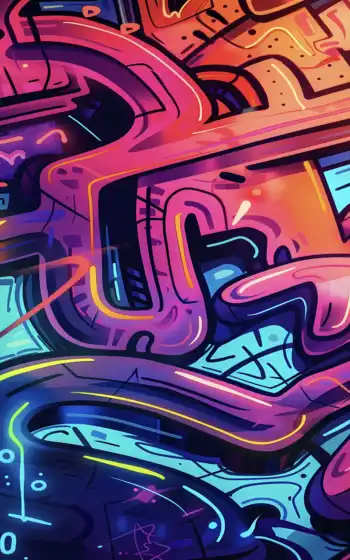 граффити, искусство, розовый, автомобиль, неон, желтый, желтый