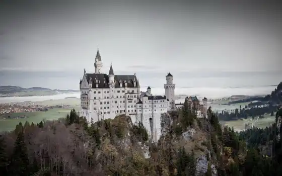 нойшванштайн, castle, германию, германия, stock, дворец, бавария, visa, fotografias, 