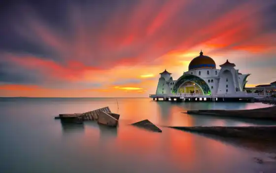 masjid, ди, terindah, dunia, twitter, мечеть, selat, малайзия, berbagai, к изображениям,