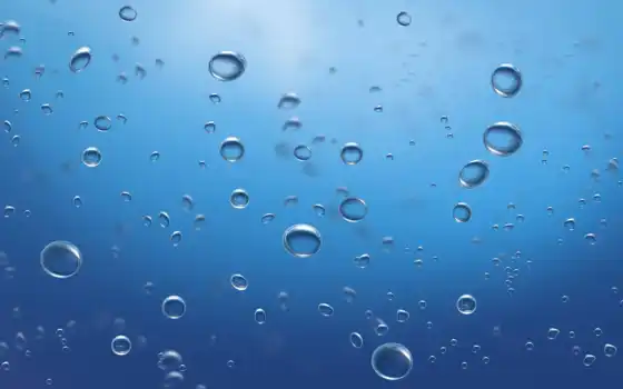 bubble, air, water