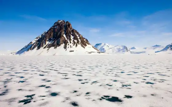 арктика, пейзаж, замораживание, настольный, фон, разрешение, таяние, лед,