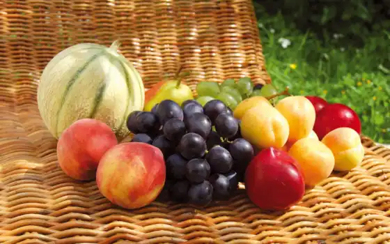 плод, виноград, meal, нектарин, summer, smartphone, красивый, персик, урожай, mobile