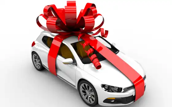 вы, новый, с авто, автомобиль, рождество, запас, подарок,