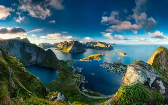 norwegian, природа, гора, country, красавица, море, northern, яndex