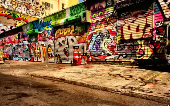 graffiti, стена, фотообои, ужас