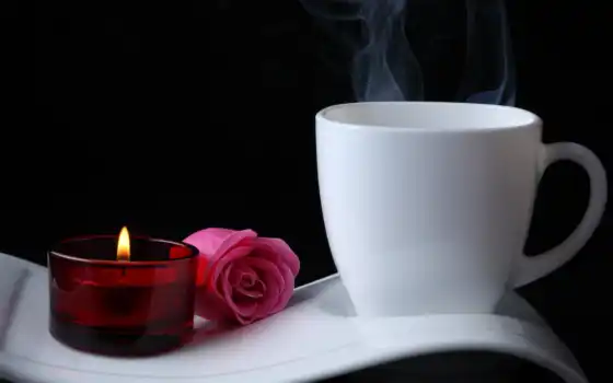 кофе, романтика,