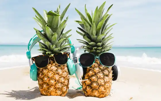 анал, брюнетки, ананас, очки, море, летнее солнцезащитное