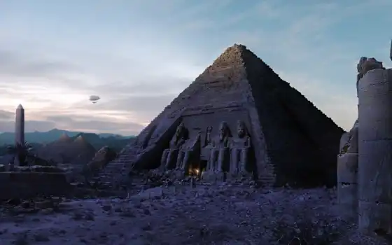 пирамида, египетский, египте, пирамиды, 