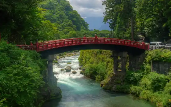 мост, япония, природа