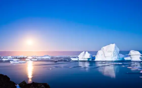 арктические, далекие, тучи, горы, наши, запертые, планета, льдины,