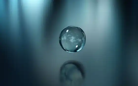 water, drop, капелька