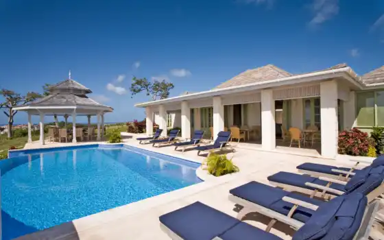 villa, home, бассейн, остров, entire, спальня, caribbean, использование