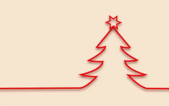 christmas, minimalist, дерево, minimalistic