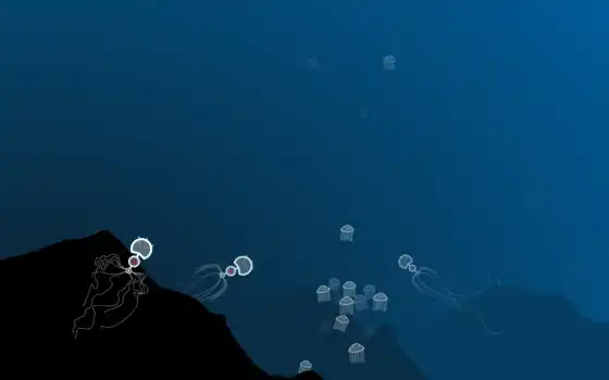 медузы, умеренные, воспроизводимые, в центре,
