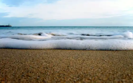 море, пляж, волна