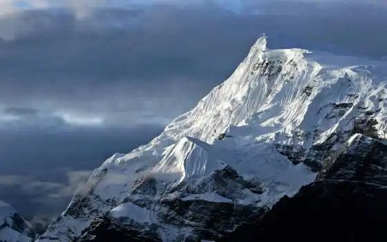 живущий, мир, вершина, вершина, горы, непал, ретро, высокие, болельщики,