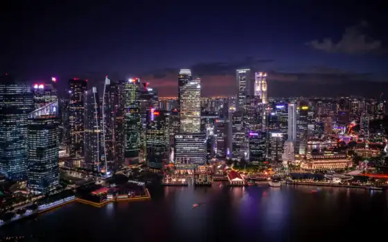 singapore, город, building, небоскрёба