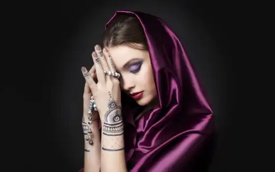 хиджаб, еврейский, мода, вылазка, восточная, алмазная, необработанная, рисунковая