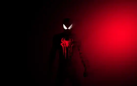 красный, темный, мужчина, паук, художественное произведение, художник, behance, искусство, супергерой, цифровой