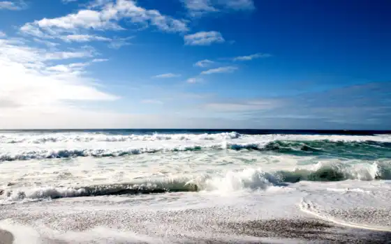 море, обоев, природа, nature, beach, cool, небо, красивая, волны, wallpapers, пляж, вода, skies, 