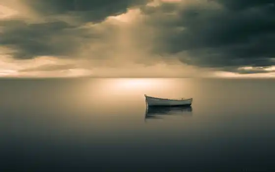 море, рыбацкий, лодка