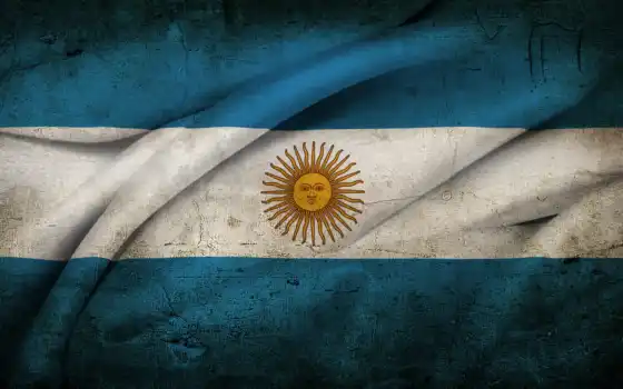 флаг, аргентина, аргентины, старый, солнце, 