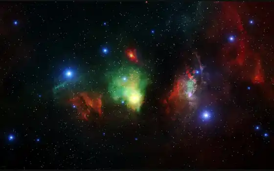 фон, nebula, бесконечность, космос, глаз, stars, ultra