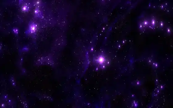 звездный пейзаж, изумительный, фиолетовый, космос