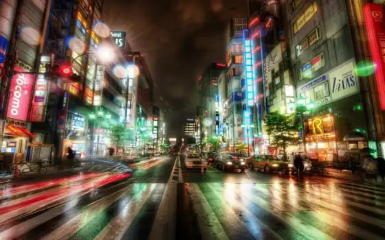 tokio, город, ночь, japanese, tokyo