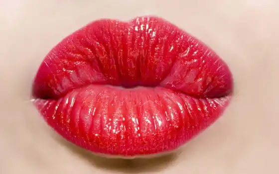 поцелуй, lip, зубы, вид, how, red, помада