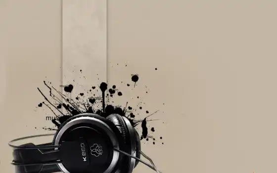 headphones, K260, black, heart