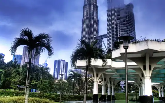 башня, malaysia, город, petrona, kuala, современный, lumpur, аттракцион, twin, красивый, bendera